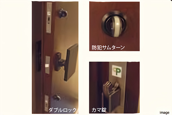 玄関ドアのセキュリティイメージ| ザ・パークハウス広尾羽澤